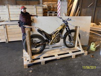 Упаковка мотоцикла